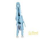 Surprise etetőszék szilikon tányérral, evőeszközzel, előkével - kék