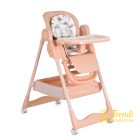 Surprise etetőszék szilikon tányérral, evőeszközzel, előkével - pink