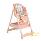 Surprise etetőszék szilikon tányérral, evőeszközzel, előkével - pink