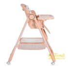 Surprise etetőszék szilikon tányérral, evőeszközzel, előkével - pink