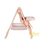 Surprise etetőszék szilikon tányérral, evőeszközzel, előkével - pink