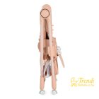 Surprise etetőszék szilikon tányérral, evőeszközzel, előkével - pink