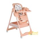 Surprise etetőszék szilikon tányérral, evőeszközzel, előkével - pink