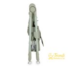 Surprise etetőszék szilikon tányérral, evőeszközzel, előkével - zöld