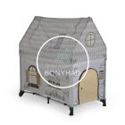 PLAYHOUSE összecsukható házikó utazóágy – szürke