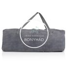 PLAYHOUSE összecsukható házikó utazóágy – szürke