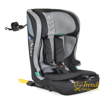 I-Drive autósülés - I - SIZE és ISOFIX - es ülésmagasítóvá alakítható - 76 - 150 cm - Szürke