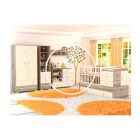 Viki - 2 Ajtós 2 fiókos álló szekrény - Krém - Fűz