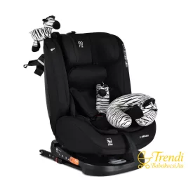  i-MAXX autós ülés, isofix, forgatható, 2 plüss+párna 40-150cm Fekete