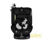 i-MAXX autós ülés, isofix, forgatható, 2 plüss+párna 40-150cm Fekete