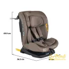 Vamos I-Size - isofix biztonsági autósülés 40-150cm - Bézs