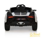 Cordoba fehér gyerek elektromos kisautó hátulról – LED hátsó lámpákkal