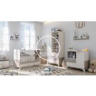 Kloé - 3 fiókos 1 ajtós szekrény - Fűz - Krém