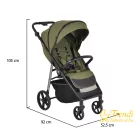 Cangaroo Ace - Sport babakocsi  - 1 kézzel csukható - Zöld