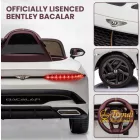 Bentley Bacalar 12V elektromos kisautó - Fehér