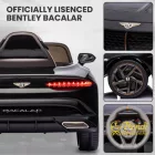 Bentley Bacalar 12V elektromos kisautó - Fekete