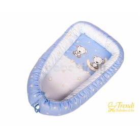 Babafészek - Maci és hold - kis macikkal - Kék