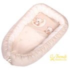 Babafészek - Maci és hold - kis macikkal - Bézs