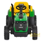 BO TERRON traktor 4 kerekű trélerrel 12V két motoros Zöld