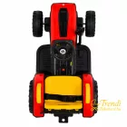 BO TERRON traktor 4 kerekű trélerrel 12V két motoros PIROS