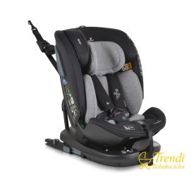   Gravity I-Size 360°-ban forgatható ISOFIX gyermekülés, SPS oldalvédelemmel (40-150 cm) - Szürke