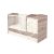 Viki - 5 Fiókos maxi Kombi gyermekágy - Krém - Fűz - 70 x 120 cm - es
