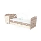 Viki - 5 Fiókos maxi Kombi gyermekágy - Krém - Fűz - 70 x 120 cm - es
