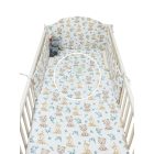 Maci és Őzike - 3 részes babaágynemű szett - Bébi méret