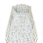 Maci és Őzike - 3 részes babaágynemű szett - Bébi méret