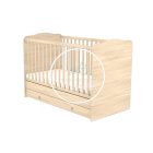 Niki - 70 x 140 - es Átalakítható Gyermekágy Ágyneműtartós - Borostyán