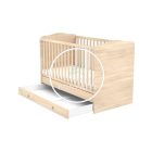 Niki - 70 x 140 - es Átalakítható Gyermekágy Ágyneműtartós - Borostyán