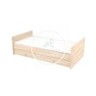 Niki - 70 x 140 - es Átalakítható Gyermekágy Ágyneműtartós - Borostyán