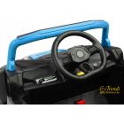 Buggy kék 2 személyes gyerek elektromos autó kormány és zenei panel MP3, USB, SD bemenettel