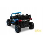 Buggy kék 2 személyes gyerek elektromos autó hátulról – LED lámpákkal