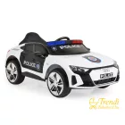 Audi RS e-tron Police fehér elektromos kisautó gyerekeknek – Trendi Babakocsi