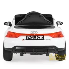 Audi RS e-tron Police fehér gyerekautó távirányítóval – 2.4 GHz, STOP gomb