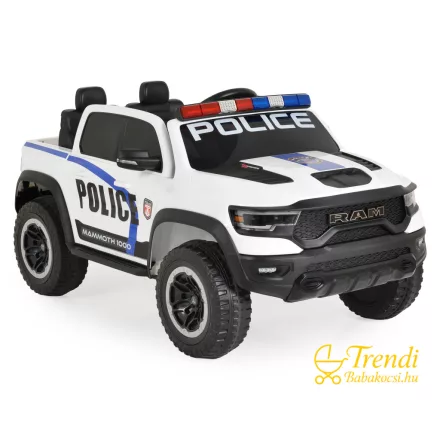 RAM Police Gyermek Elektromos Rendőrautó – Fehér