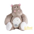 Moni Plüss zenélő éjszakai lámpa és projektor - Víziló