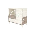 Kloé - 95-ös Pelenkázószekrény - Eltolható feltéttel - Fűz - Krém 
