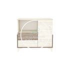 Kloé - 95-ös Pelenkázószekrény - Eltolható feltéttel - Fűz - Krém 