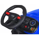 XXL elektromos traktor utánfutóval - kék