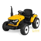 XXL elektromos traktor utánfutóval - sárga