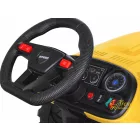 XXL elektromos traktor utánfutóval - sárga