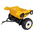 XXL elektromos traktor utánfutóval - sárga