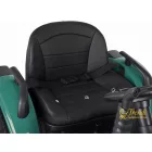 XXL elektromos traktor utánfutóval - zöld