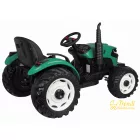 XXL elektromos traktor utánfutóval - zöld