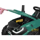 XXL elektromos traktor utánfutóval - zöld