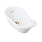 Piskóta kád - 102 cm - Bagoly és Őzike - Fehér