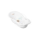 Piskóta kád - 102 cm - Bagoly és Őzike - Fehér