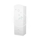 Félix - Csillagos állószekrény bal elem - Fehér